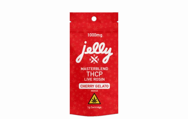 Cherry Gelato Indica Masterblend 1G vape cart by Not Your Bakery, smooth and potent, at LiftoffSmoke.