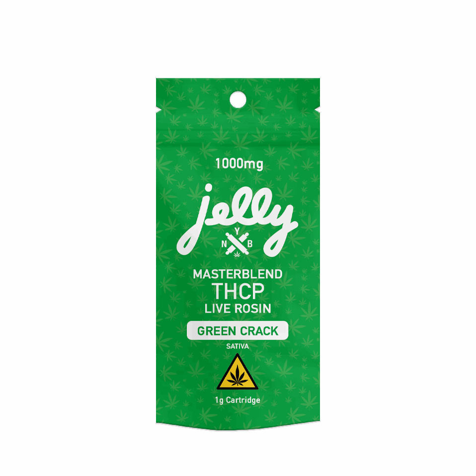 Green Crack (Sativa) - Jelly Masterblend 1G Cart -