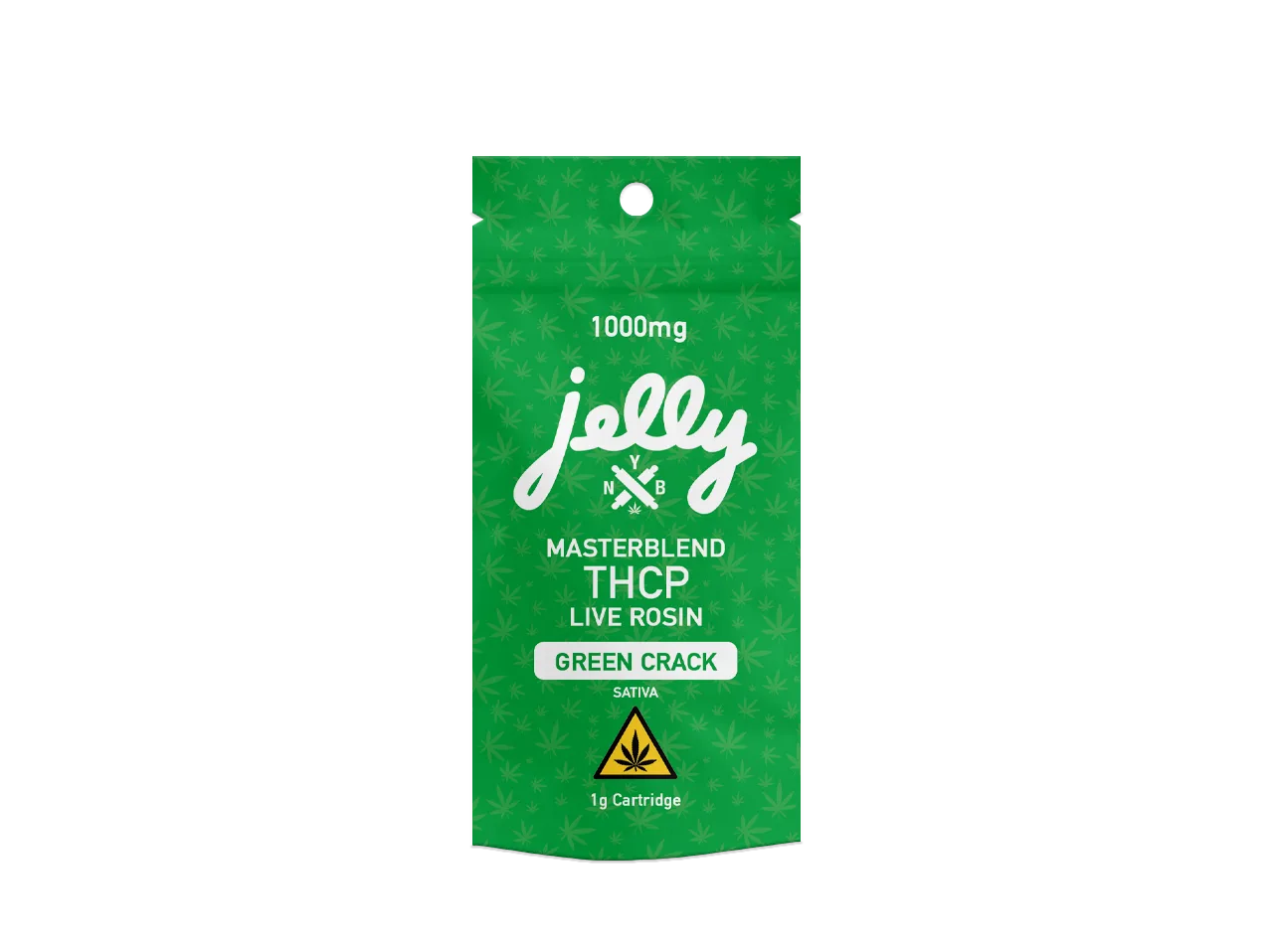 Green Crack (Sativa) - Jelly Masterblend 1G Cart - LIftoff