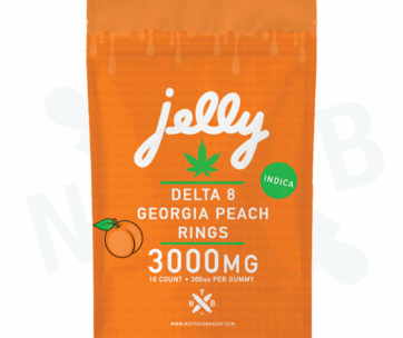 Juicy Georgia Peach flavor meets powerful Delta 8 THC in these Not Your Bakery gummies, featured at LiftoffSmoke.