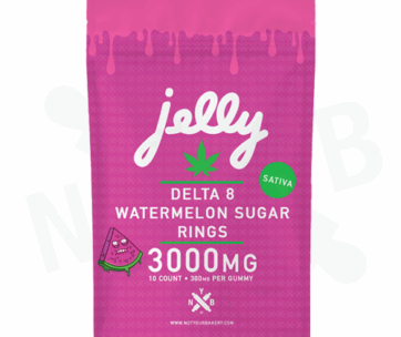 Sweet watermelon flavor and potent Delta 8 THC in Not Your Bakery gummies, featured at LiftoffSmoke.