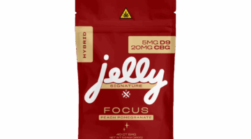 Not Your Bakery JELLY Signature Focus Peach Pomegranate Gummies LiftoffSmoke