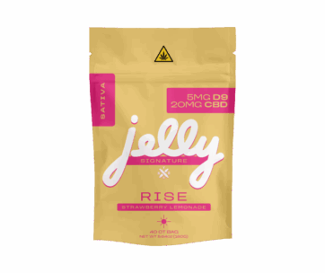 Energizing Rise Sativa gummies by Not Your Bakery, designed for daytime focus, featured at LiftoffSmoke.