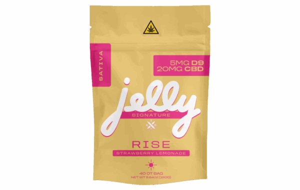Energizing Rise Sativa gummies by Not Your Bakery, designed for daytime focus, featured at LiftoffSmoke.