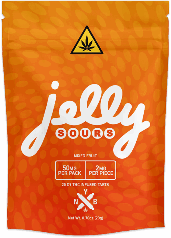 Not Your Bakery (JELLY) Sours 25ct 2mg Delta 9 Gummies LiftoffSmoke