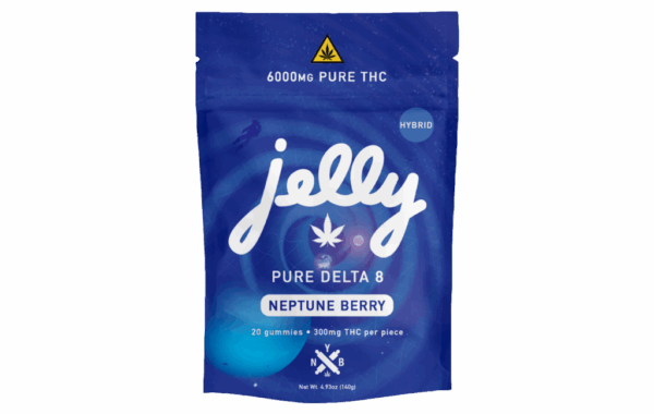 JELLY Delta 8 6000mg Neptune Berry 20ct 300mg per Gummy | LiftoffSmoke Enjoy potent Neptune Berry Delta 8 gummies, 300mg each, sweet and relaxing | LiftoffSmoke