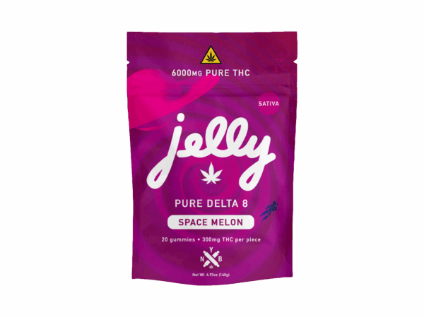 JELLY Delta 8 Space Melon 20ct 300mg gummies | LiftoffSmoke