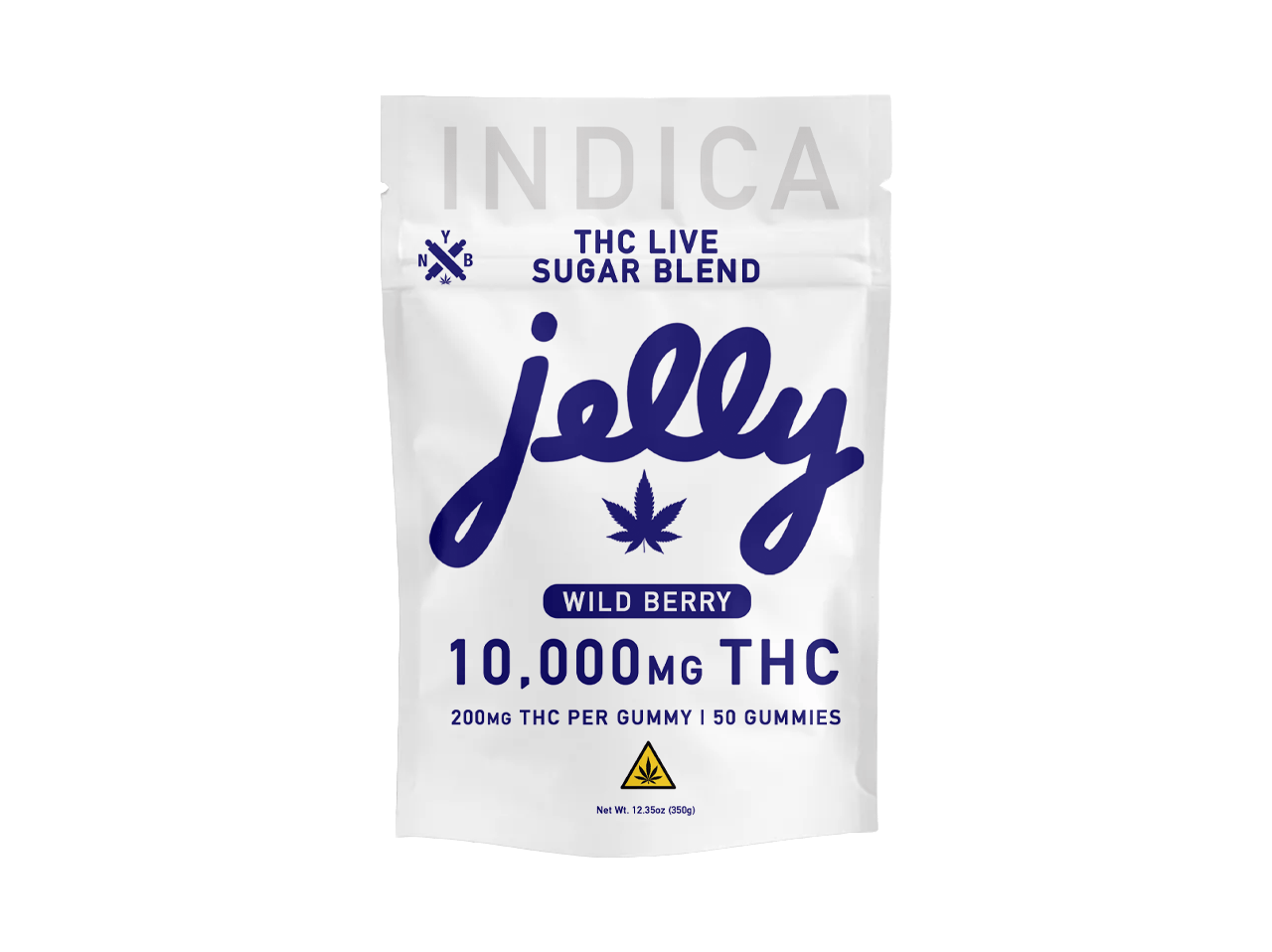 Powerful 10,000mg Live Sugar Blend Gummies in Wild Berry flavor by Not Your Bakery, available at LiftoffSmoke.