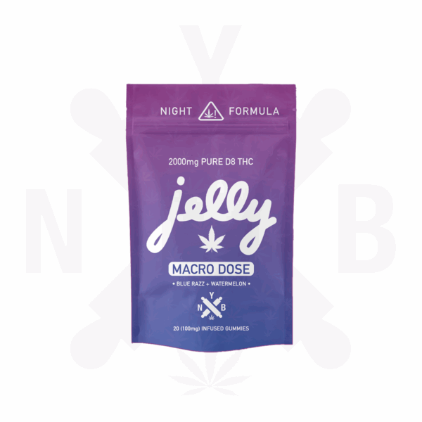 Jelly MacroDose Night Formula CBN Boosted – sleep support gummies with calming and relaxing effects