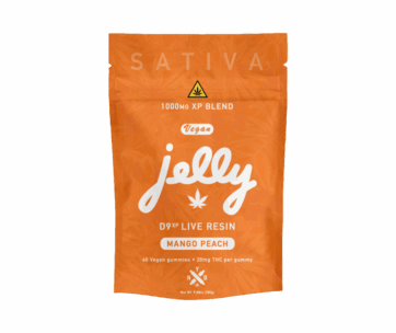 Tropical mango peach gummies with D9XP live resin by Not Your Bakery, featured at LiftoffSmoke.