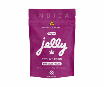 Exotic passion fruit flavor infused with Delta 9 live resin in Not Your Bakery gummies, featured at LiftoffSmoke.