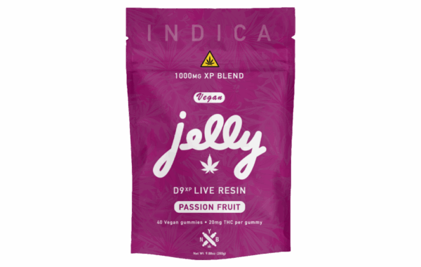 Exotic passion fruit flavor infused with Delta 9 live resin in Not Your Bakery gummies, featured at LiftoffSmoke.