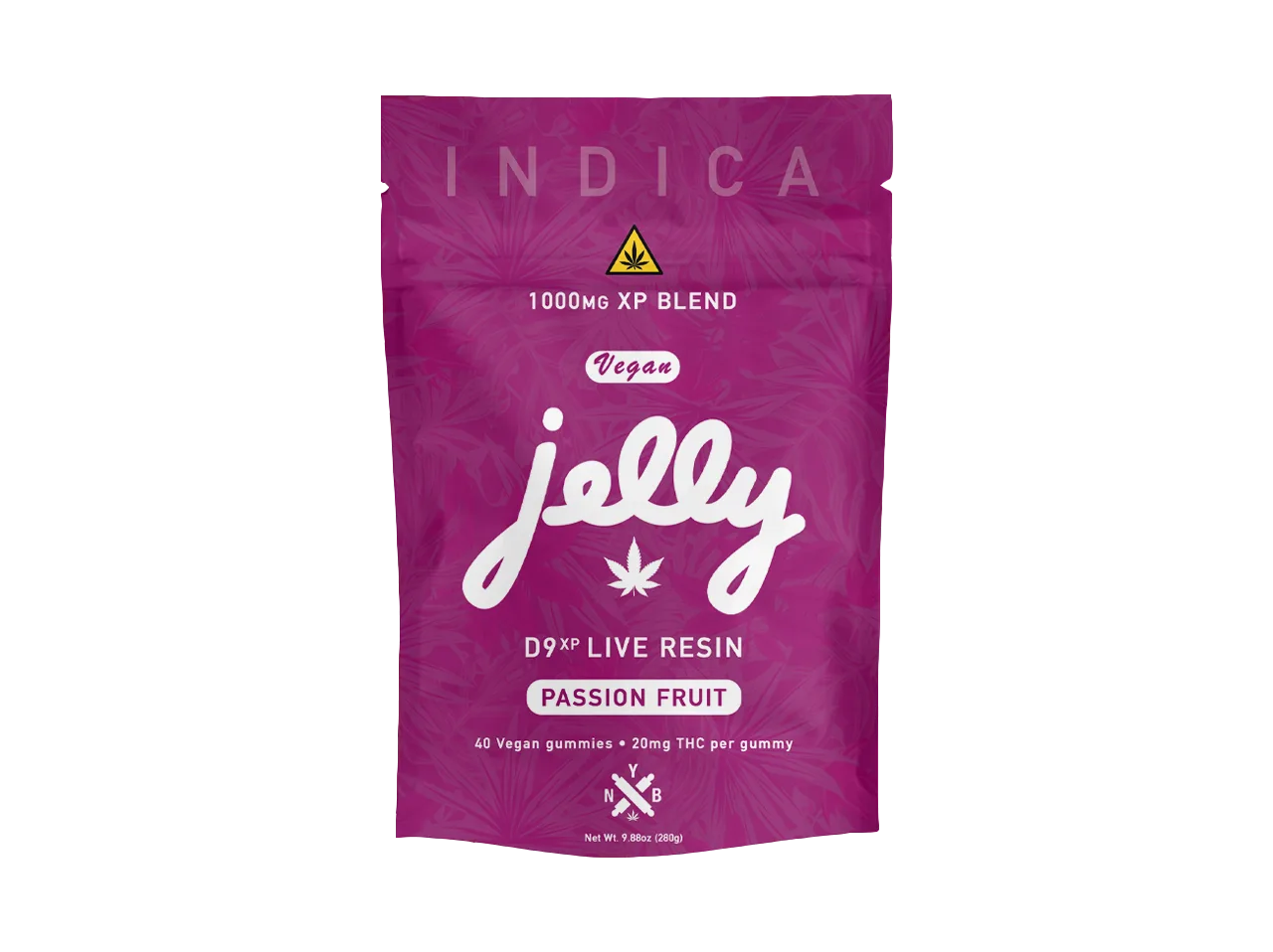 Not Your Bakery JELLY D9XP Passion Fruit Gummies 1000mg 40ct LiftoffSmoke