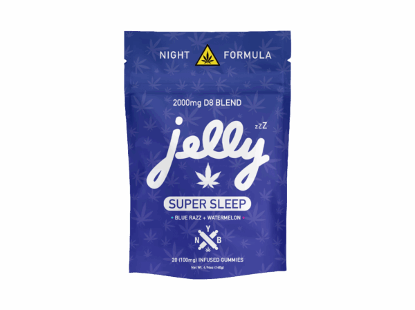 JELLY Super Sleep Night Formula 20ct Blue Razz Watermelon gummies | LiftoffSmoke