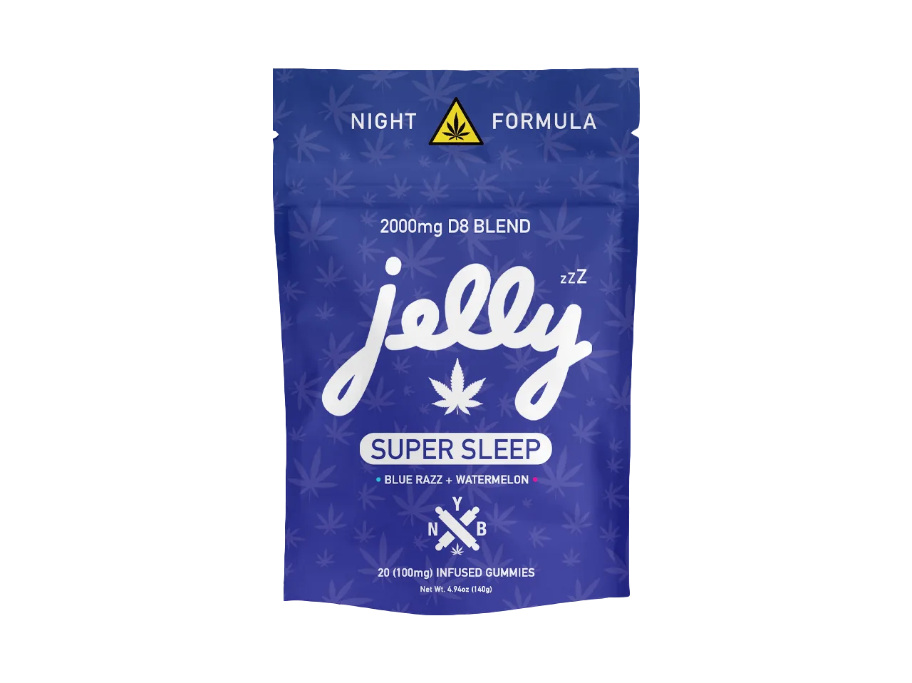 Fall asleep faster with Super Sleep gummies in Blue Razz & Watermelon flavors | LiftoffSmoke