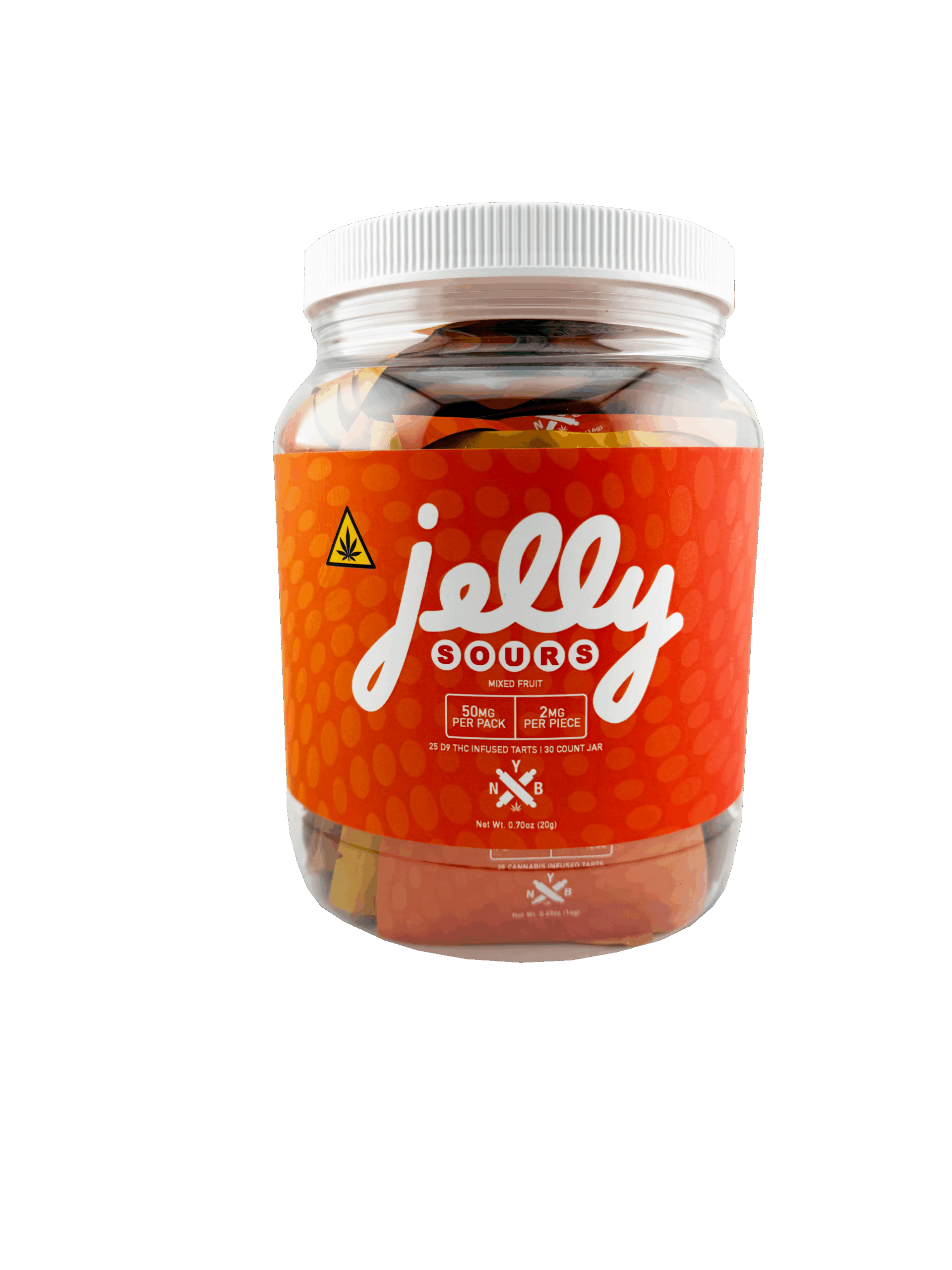 Tangy, low-dose Delta 9 Sours – 25 gummies, 2mg each | LiftoffSmoke