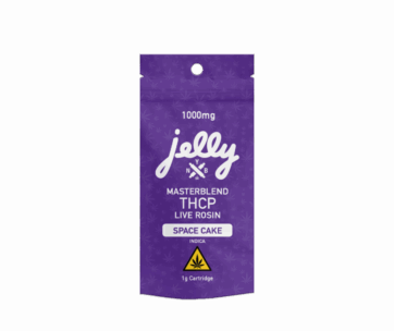 Smooth and potent Space Cake Indica live resin cart from Not Your Bakery, featured at LiftoffSmoke.