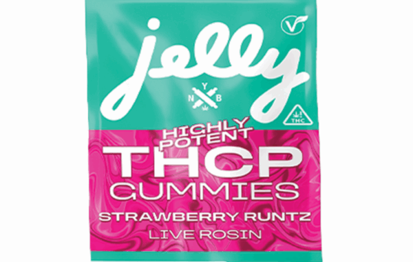 Strawberry Runtz Sativa THCP gummies by Not Your Bakery, uplifting and powerful, at LiftoffSmoke.