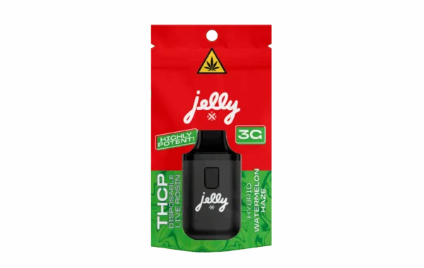 Balanced Watermelon Haze Hybrid THCP disposable vape by Not Your Bakery, available at LiftoffSmoke.