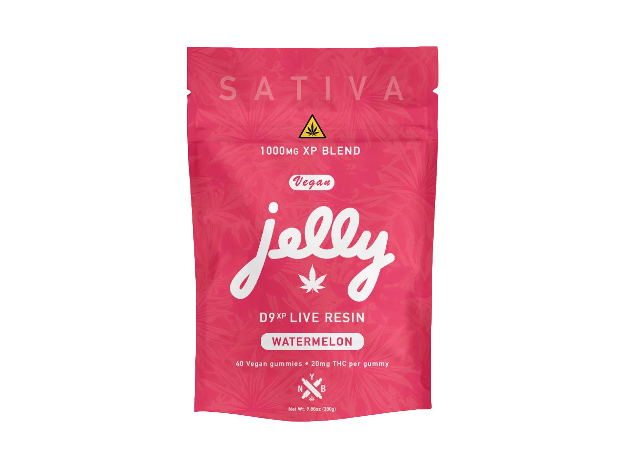 Juicy watermelon D9XP Live Resin Gummies by Not Your Bakery, bursting with flavor, at LiftoffSmoke.