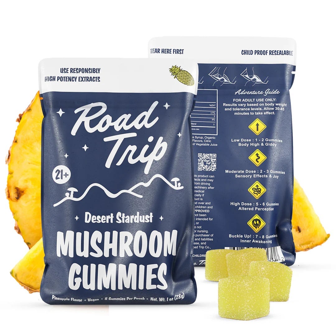 Road Trip Gummies Desert Stardust Pineapple flavor premium gummies