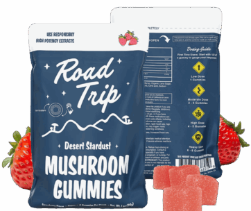 Road Trip Gummies Desert Stardust – Strawberry flavor, crafted for quality and taste.
