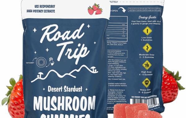Road Trip Gummies Desert Stardust – Strawberry flavor, crafted for quality and taste.