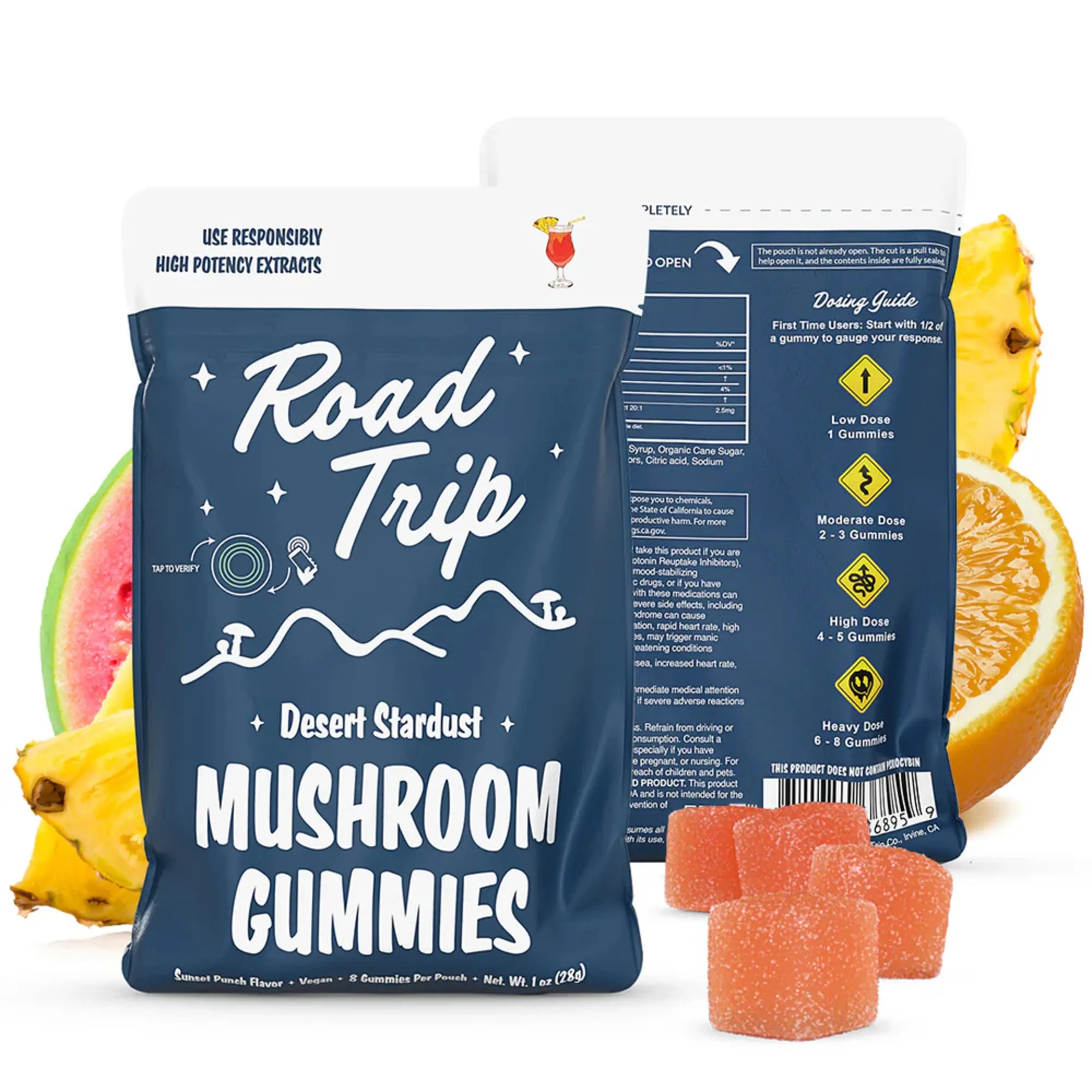 Road Trip Gummies Desert Stardust Sunset Punch flavor premium gummies