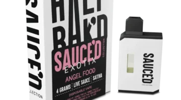 Half BAK’D Angel Food Sativa 4G Disposable SAUCE’D Exotix – LiftoffSmoke