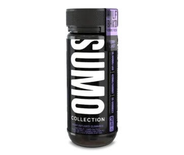 Sweet berry flavor and high-potency effects — Berry Blast SUMO Gummies by Half BaK’d at LiftoffSmoke.