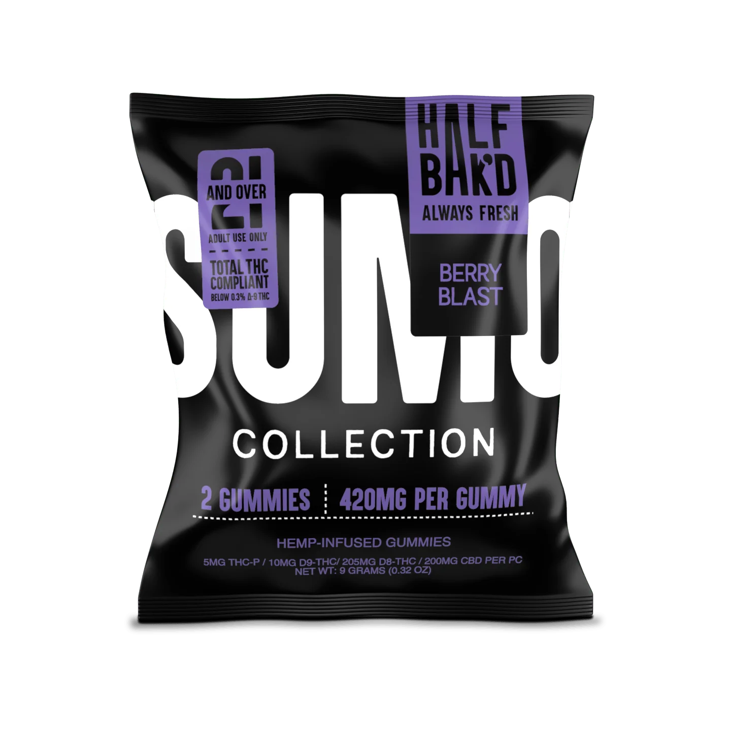 Berry Blast - Half Bak'd SUMO Gummies 10,000mg - Image 2