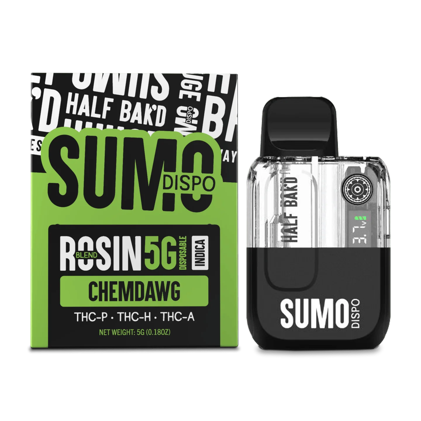 Chemdawg - Indica - Half Bak’d SUMO Rosin Blend 5G Disposable - Image 2