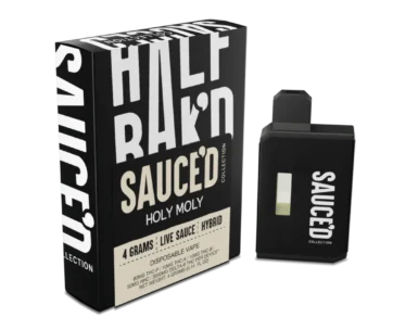 Half BaK’d Holy Moly Hybrid Sauced Exotix 4G Disposable | LiftoffSmoke Bold flavor and balanced hybrid effects — Holy Moly 4G Disposable by Half BaK’d at LiftoffSmoke.