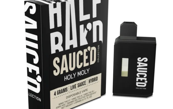 Half BaK’d Holy Moly Hybrid Sauced Exotix 4G Disposable | LiftoffSmoke Bold flavor and balanced hybrid effects — Holy Moly 4G Disposable by Half BaK’d at LiftoffSmoke.