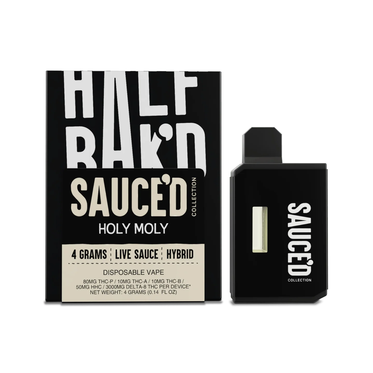 Holy Moly - Hybrid - Half BaK’D Sauced Exotix 4G Disposable - Image 2