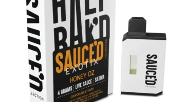 Half BaK’d Honey OZ Sativa 4G Sauced Exotix Disposable | LiftoffSmoke