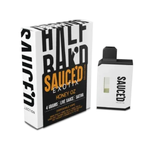 Half BaK’d Honey OZ Sativa 4G Sauced Exotix Disposable | LiftoffSmoke