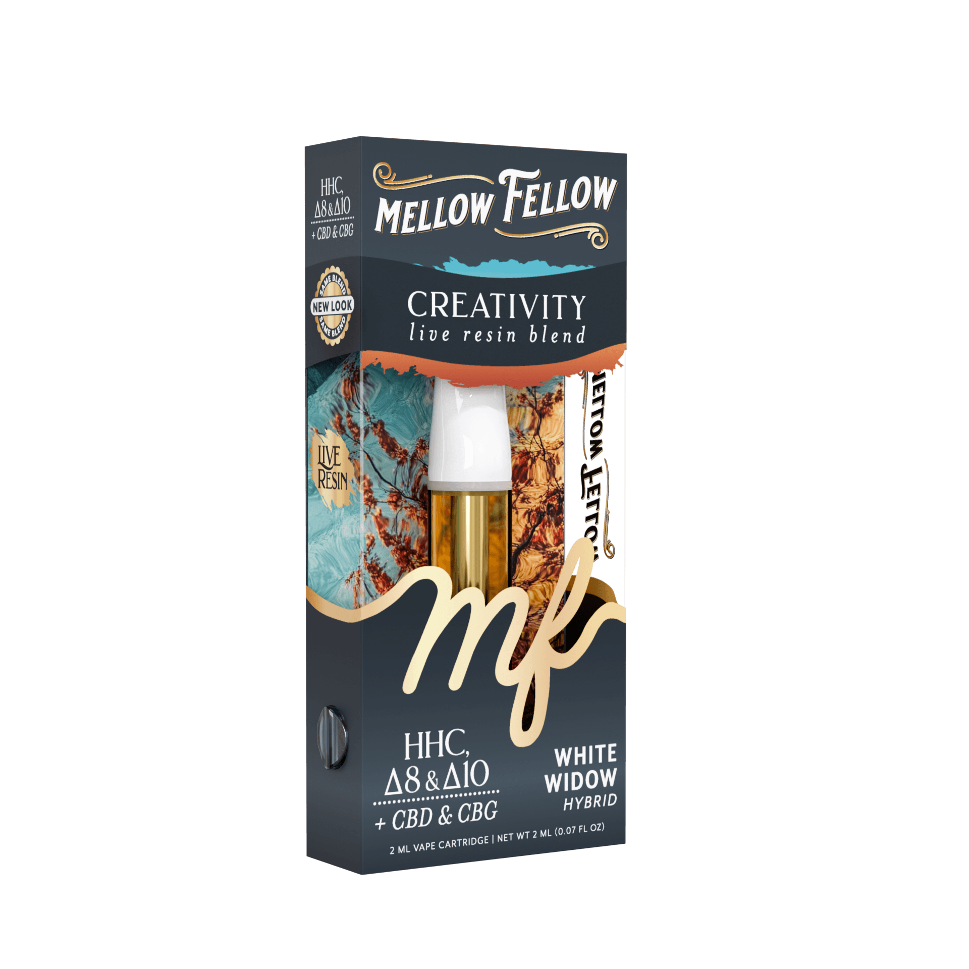 Mellow Fellow White Widow Hybrid 510 2ML Cart Live Resin | LiftoffSmoke