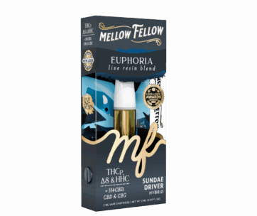 Indulge in sweet, balanced energy with Mellow Fellow Sundae Driver Hybrid 2ML Live Resin Cart from LiftoffSmoke.