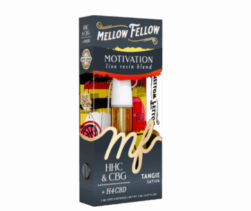 Boost your energy and focus with Mellow Fellow Tangie Sativa 2ML Live Resin Cart from LiftoffSmoke.