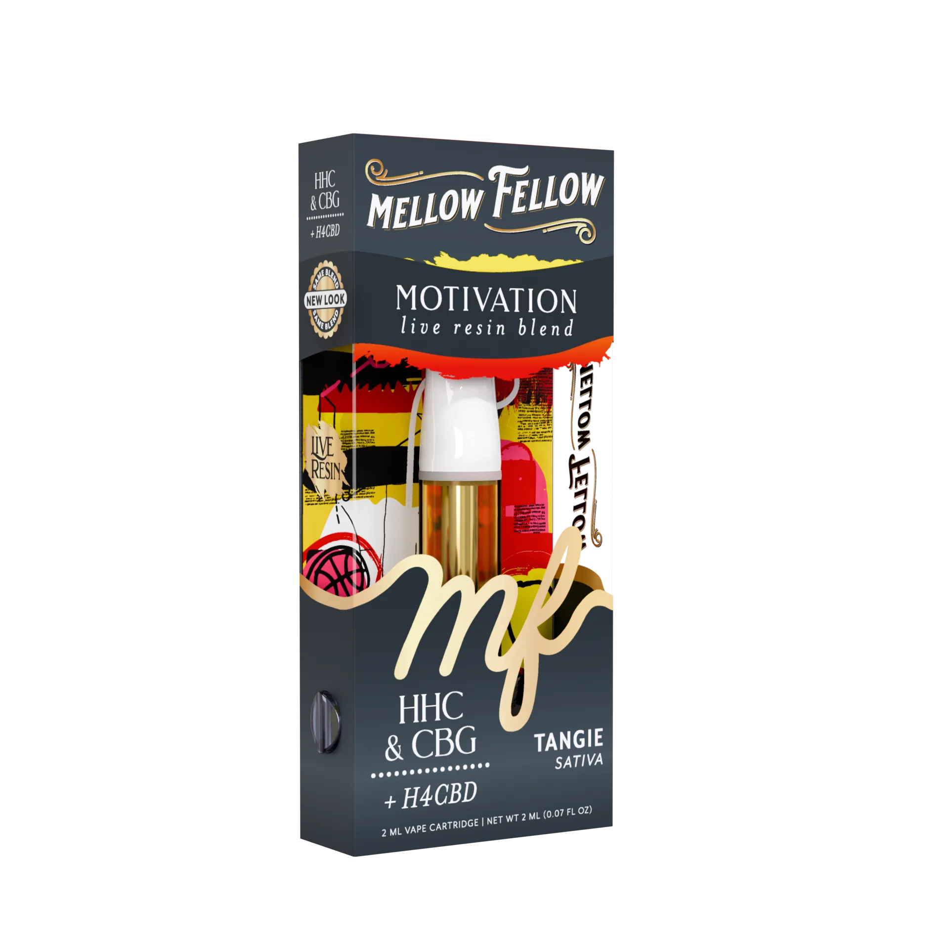 Mellow Fellow Tangie Sativa 510 2ML Cart Live Resin | LiftoffSmoke