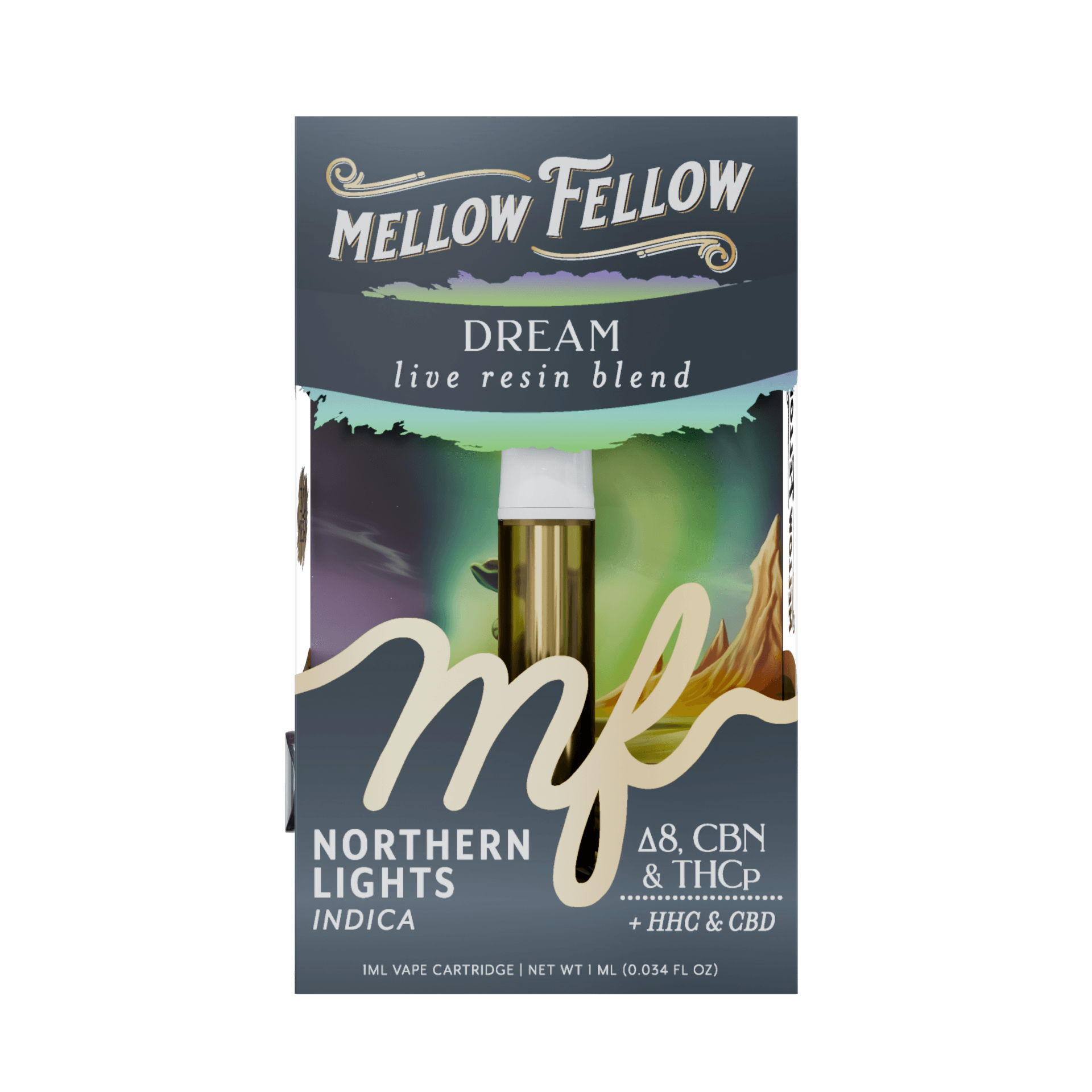 Northern Lights - Indica- 1G Cart Mellow Fellow - Dream - Image 2