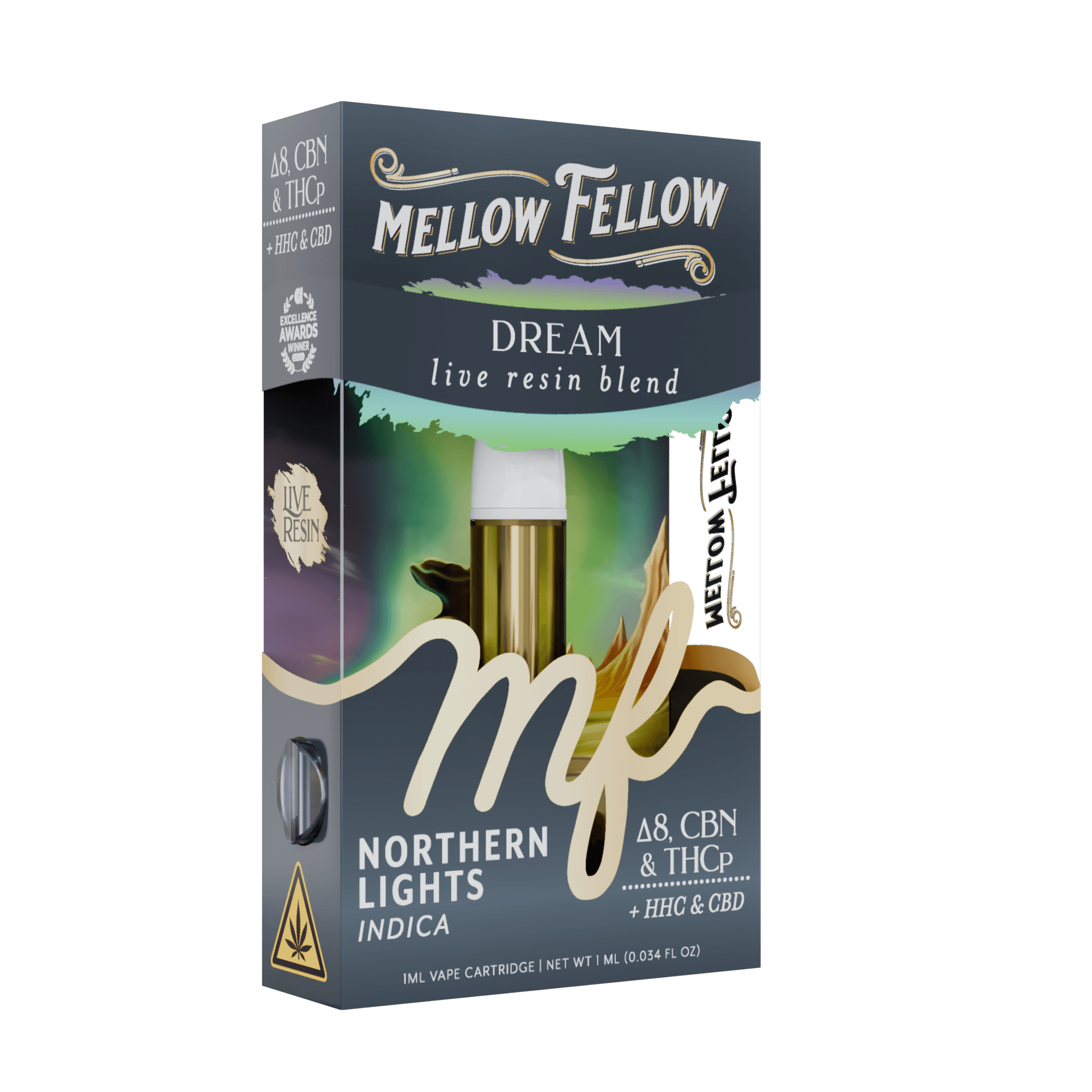 Mellow Fellow Northern Lights Indica 1G Cart Dream | LiftoffSmoke