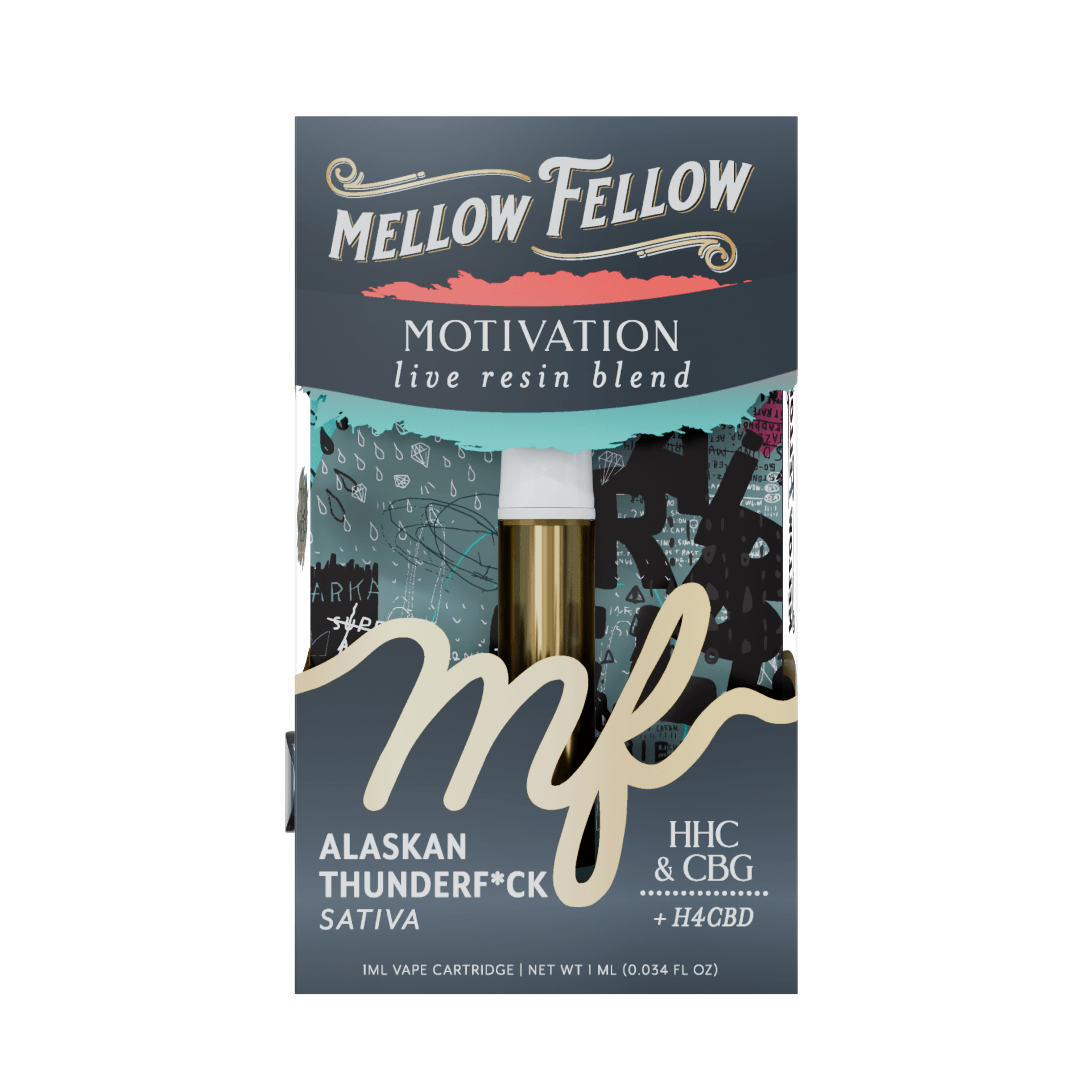 Alaskan Thunder Fuck - Sativa - 1G Cart Mellow Fellow - Charged - Image 2