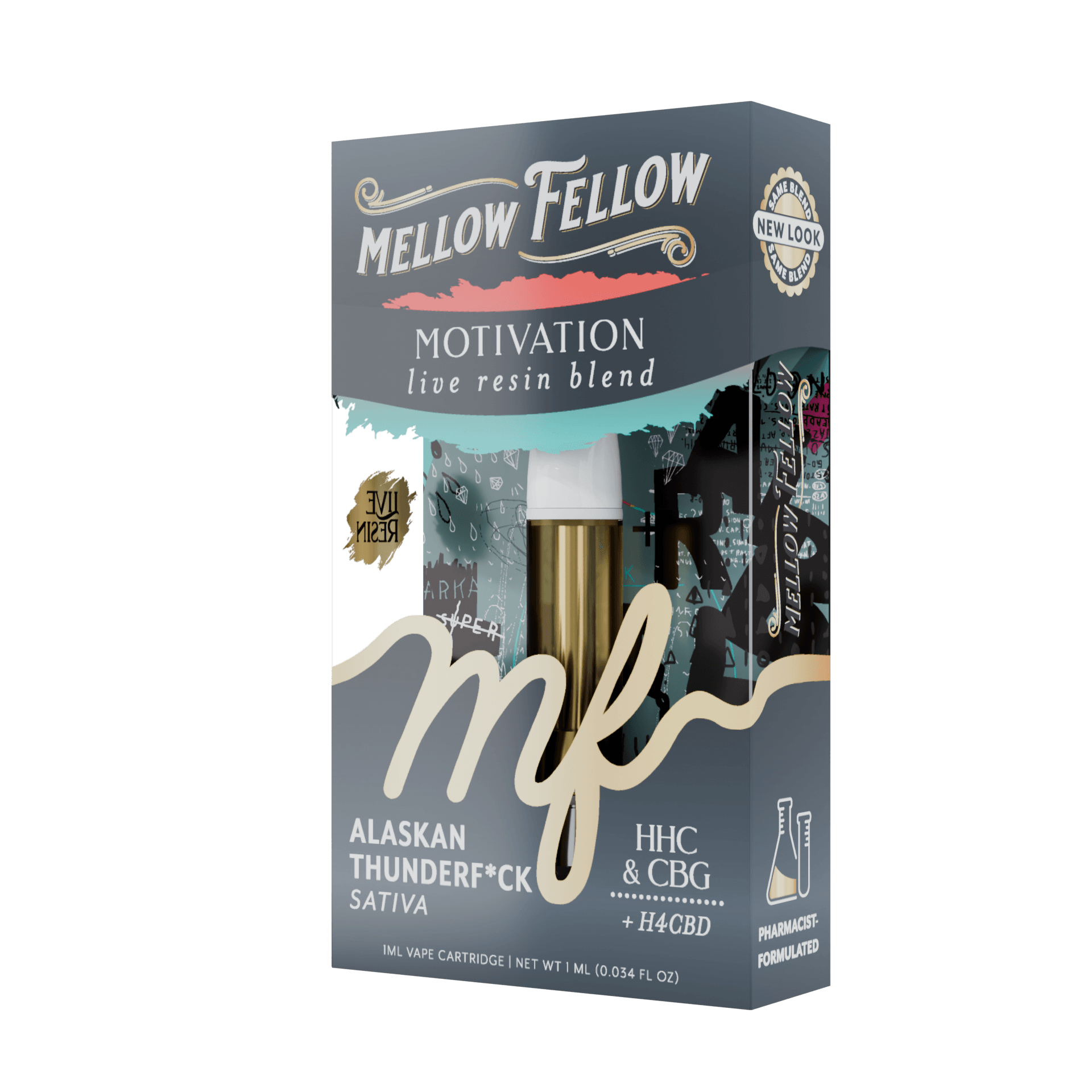 Alaskan Thunder Fuck - Sativa - 1G Cart Mellow Fellow - Charged - Image 3