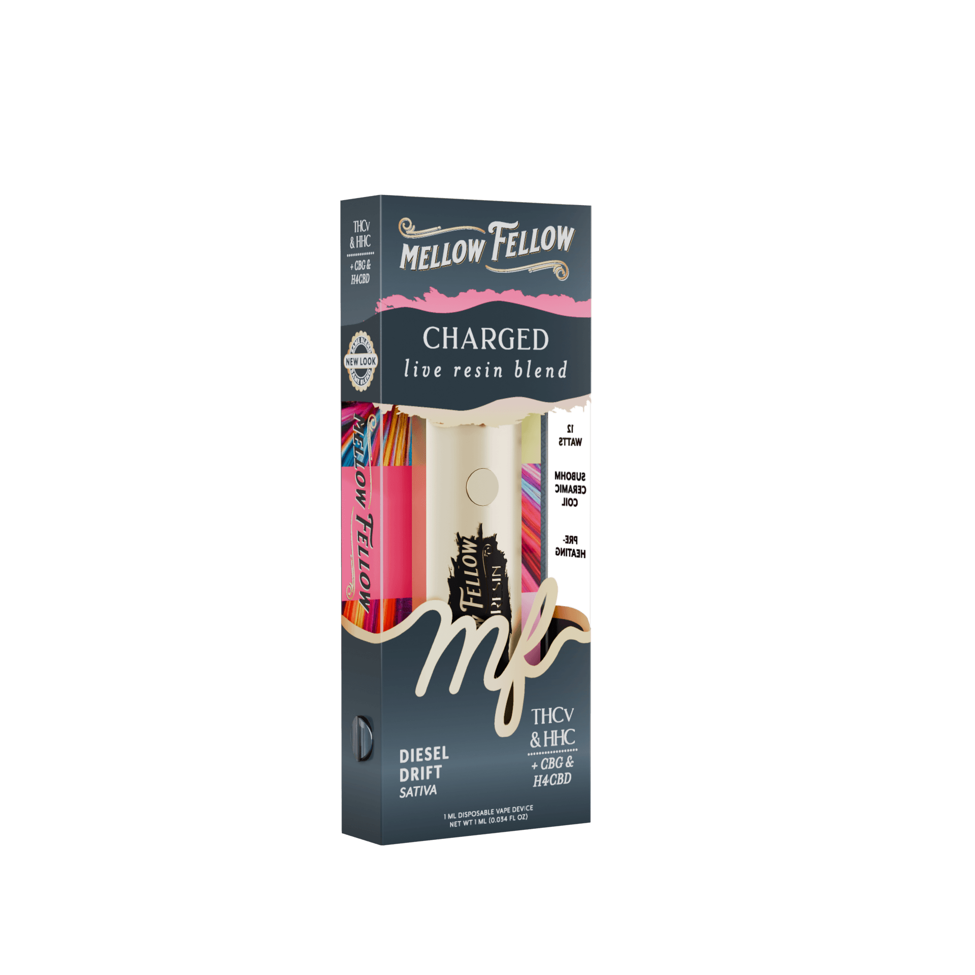 Mellow Fellow Diesel Drift Sativa 1G Disposable Vape | LiftoffSmoke
