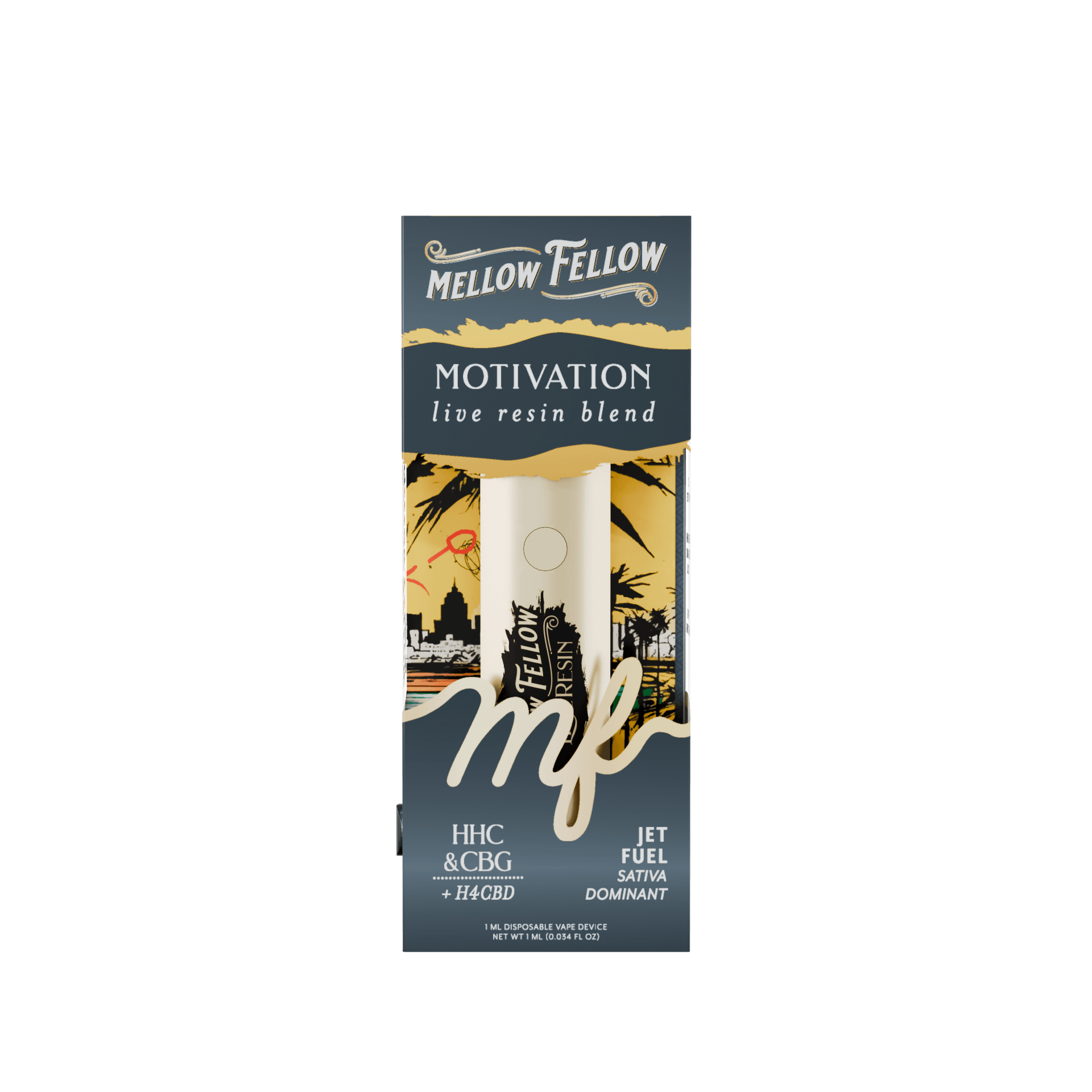 Jet Fuel (Sativa) - Mellow Fellow 1G Disposable - Image 2