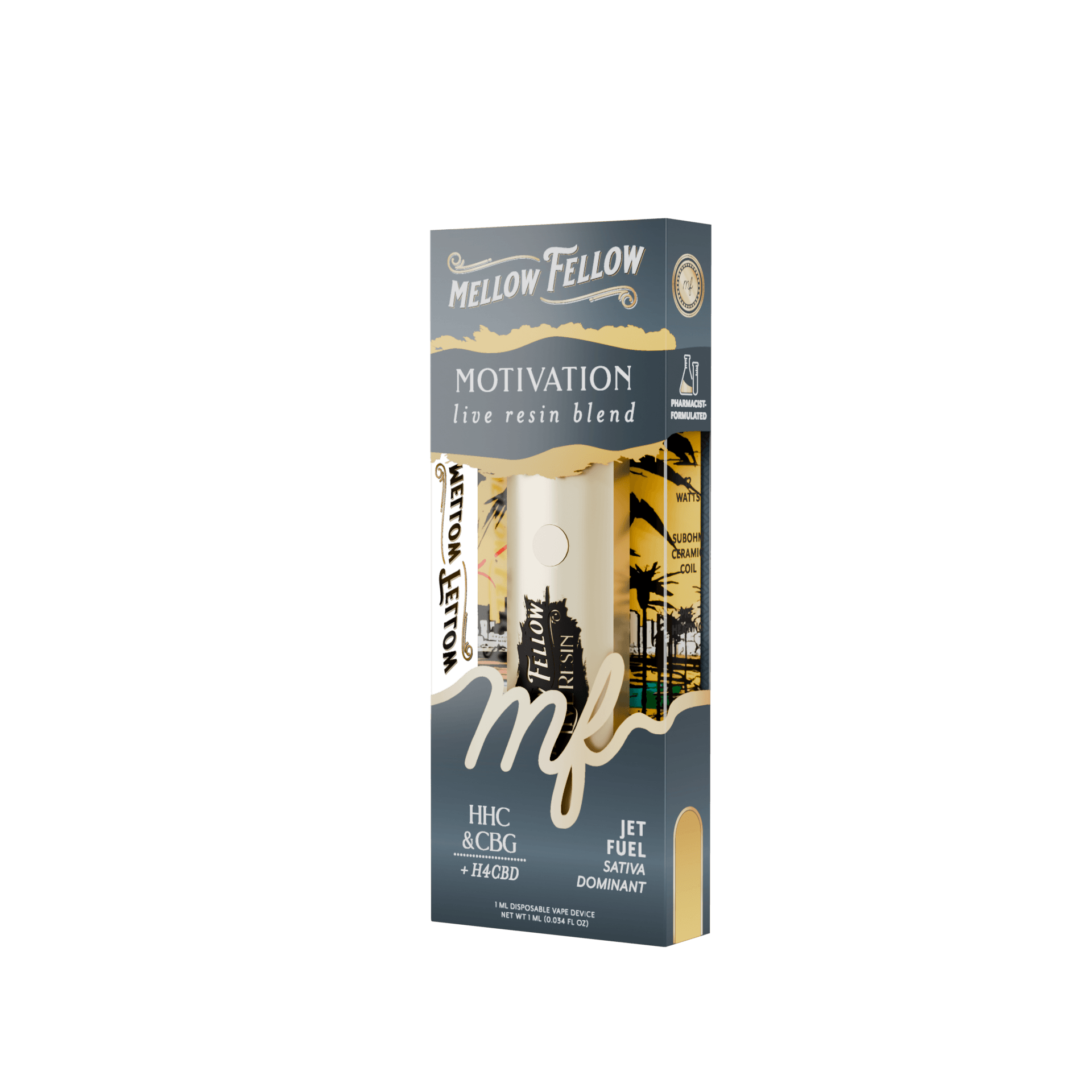 Jet Fuel (Sativa) - Mellow Fellow 1G Disposable - Image 3