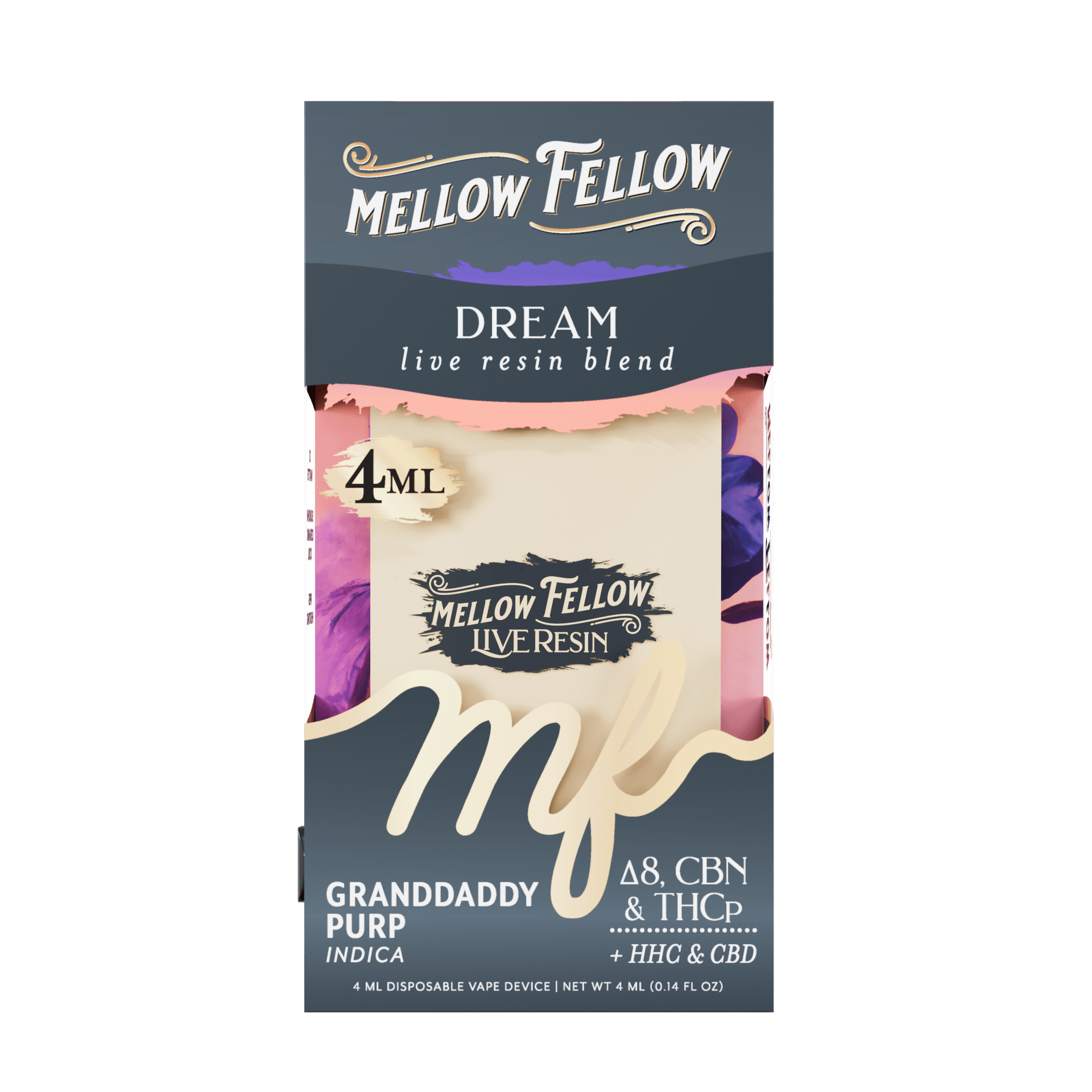 Mellow Fellow Live Resin Blend - Dream - 4ML - Indica - Image 2