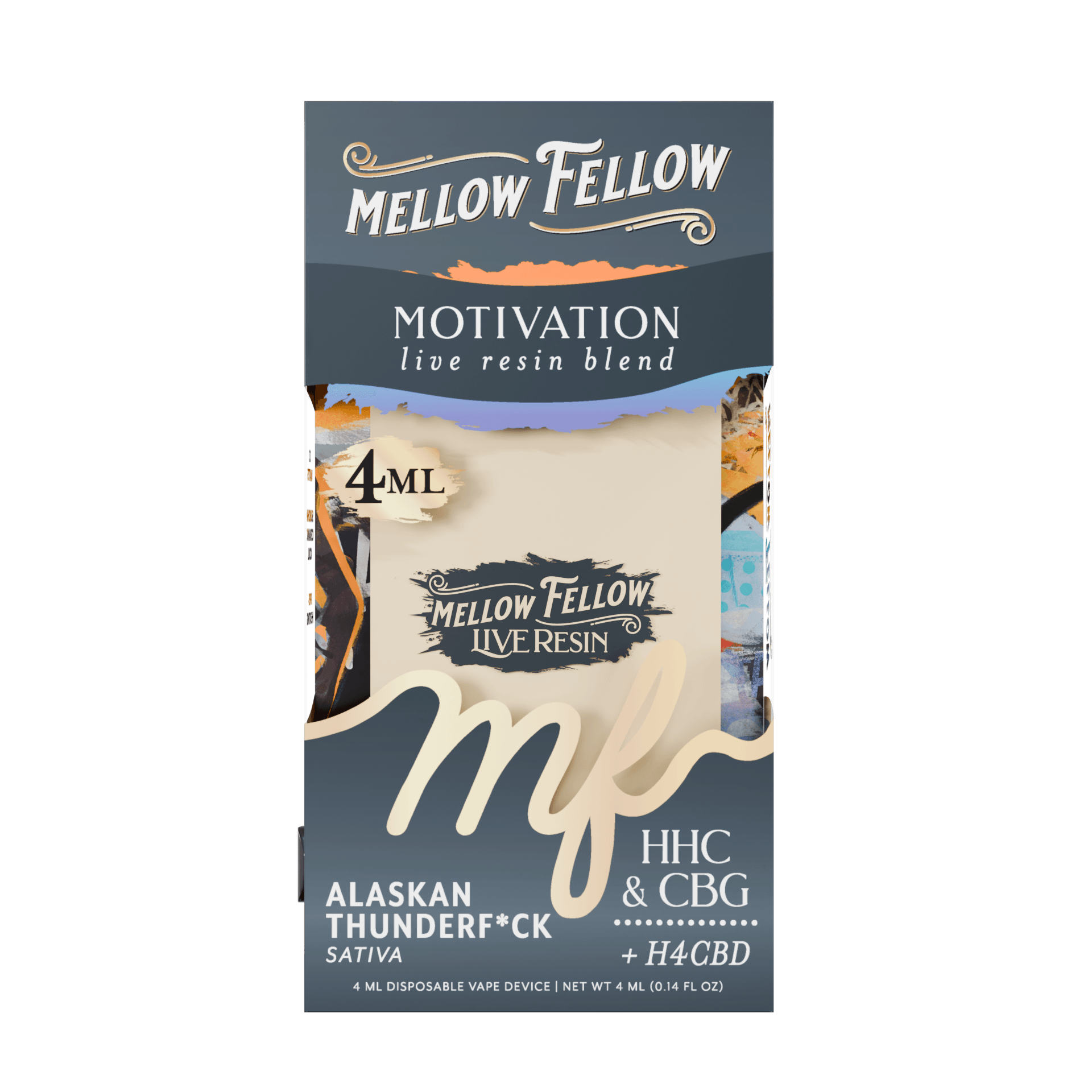 Mellow Fellow Live Resin Blend - Motivation - 4ML - Sativa - Image 2